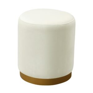 Opal Performance Velvet Ottoman