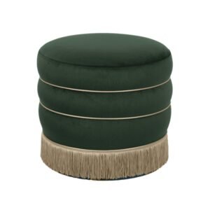 Lakka Performance Velvet Ottoman