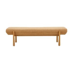 Julianna 56" Textured Performance Fabric Bench