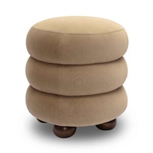 Stefanie Performance Velvet Ottoman