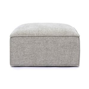 Mindy Performance Chenille Basketweave Ottoman