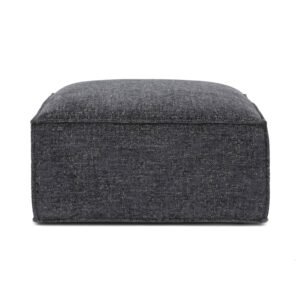Mindy Performance Chenille Basketweave Ottoman