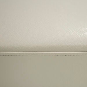 Jacoba - Modern Light Grey Leather Rectangular Ottoman
