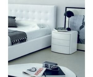 Drop - Modern Italian White Ash Mini Nightstand