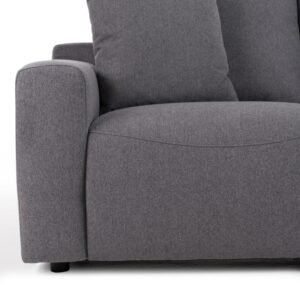 Gloria - Modern Grey Fabric Loveseat