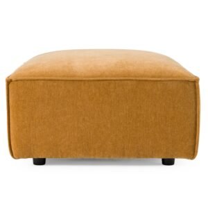 Gene - Modern Ochre Fabric Modular Ottoman