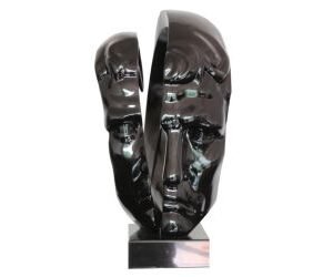 Statue Modern Black Sculpture
