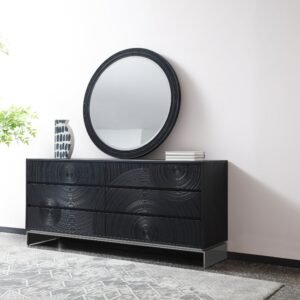 Cirque - Modern Black Ash Dresser