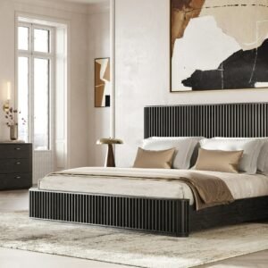 Fields - Modern Black Acacia Dresser